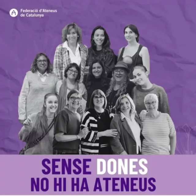 Gràcies @federacioateneus per posar en valor les Dones als Ateneus. 
Sant Jaume volem donar les gràcies a totes les Dones pel seu compromís i feinada de la nostra Entitat i de tots els Ateneus d'arreu. 💜
